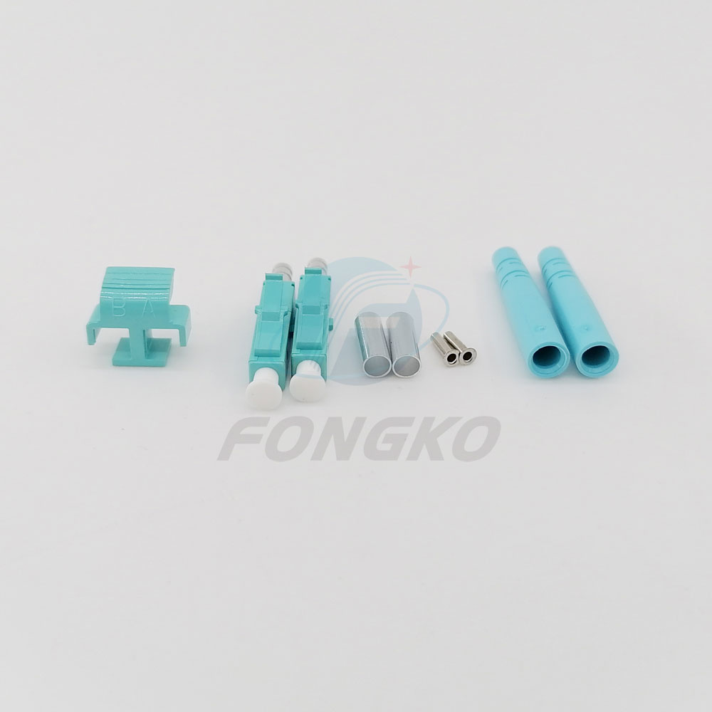 Fiber Optical Connector Kit Lc/UPC FTTH FTTX OM3 Duplex 3.0mm Fiber Optic Connector