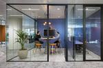 Customized Modern Office Glass Partition Wall Soundproof Aluminum Frame Tempered