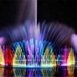 floating color changing RGB led light musical large outdoor water fountains