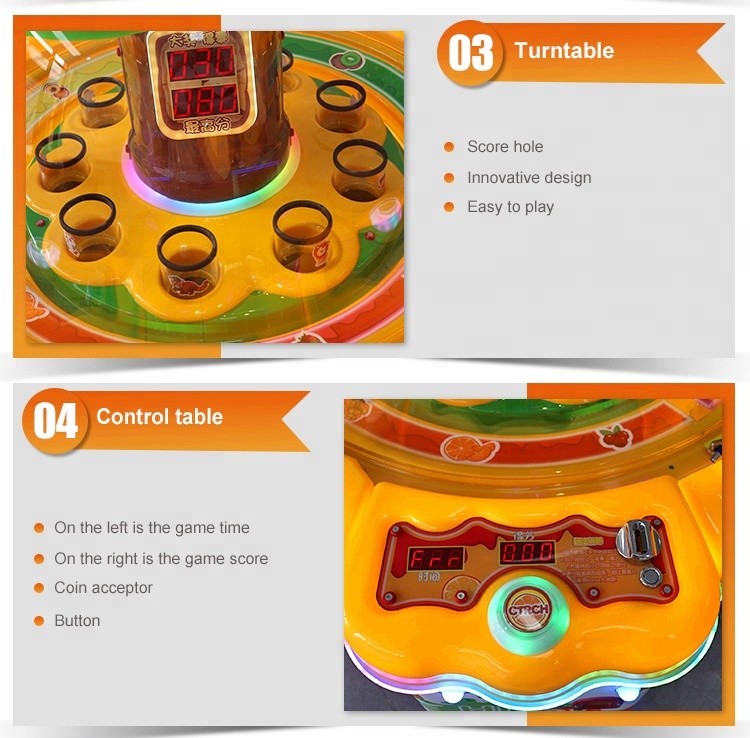 Coin Operated Tabletop Arcade Machine , 4 Players Berries Paradise Custom Arcade Machines