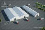 25x50 M Logistics Outdoor Warehouse Tents , Clear Span Fabric Buildings
