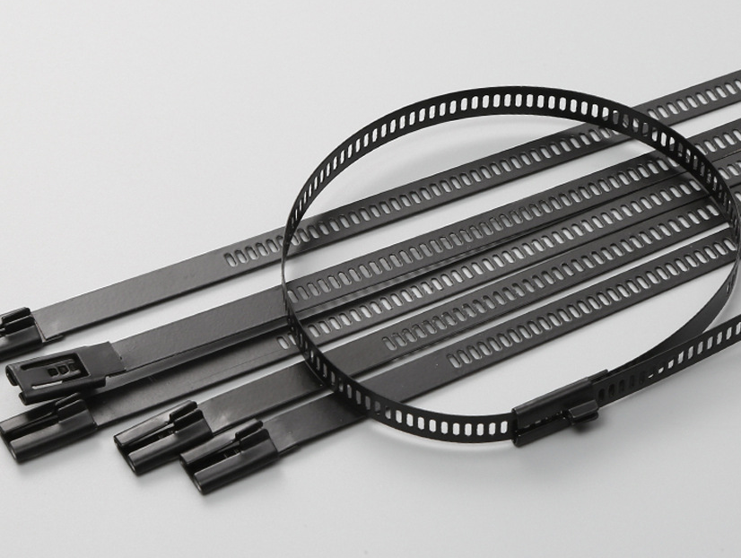 ISO Standard 100pcs Stainless Steel Cable Ties 12mm for Industrial Applications