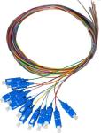 SC FC LC ST 12 Color 0.9mm G657A1 OM5 Fiber Pigtail
