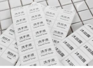 China PMS CMYK Printing Label Stickers Flexo Transparent Vinyl Sticker wholesale