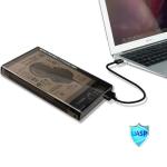 USB3.0 Port Hard Drive Enclosure 2.5 inch HDD SSD Portable Case Transparent
