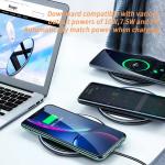Desktop Mirror USB Qi Wall Charger Wireless 15W For Phone Charging