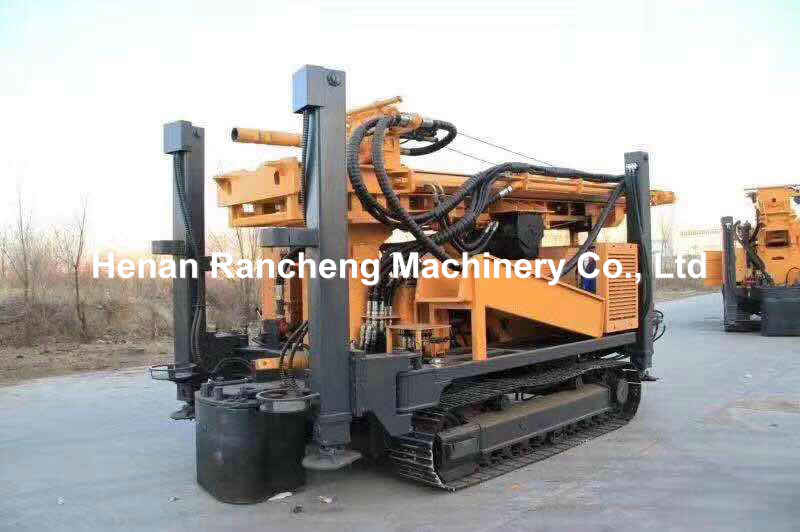 500m Depth Water Well Hydraulic Drilling Machine 113KW Cummins Diesel Engine