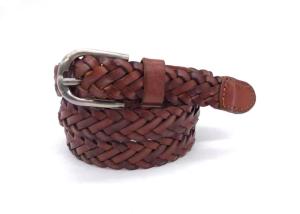 China BRACHI 105cm Women's Braided Leather Waist Belt For Skirts wholesale