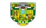 Animal World Theme fireproof 9x8.5x5m Inflatable Fun City