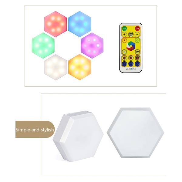 1Watt Remote Control Under Cabinet Light 4000K Honeycomb Wall Lamp