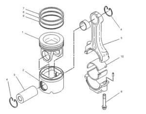 China 1352837 Crown As Engine 135-2837 Ring Rs2629288 Ring Set Piston Cylinder Liner 262-9288 wholesale