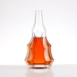 China Custom Make 200ml 375ml 500ml 750ml 1000ml Glass Bottle for Vodka Gin Whisky Beverage wholesale