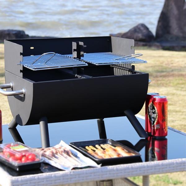 Metal Type Cold Rolled Steel Charcoal Grill BBQ Pellet Rotisserie Smoker for