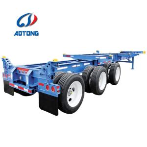 China Light Tare Weight 2/3 Axles 20-40-45ft Air Suspension Container Chassis Semi-Trailer wholesale