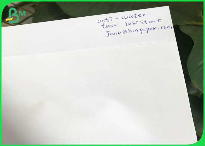 1.2g to 1.5g RBD RPD SPN two side coated waterproof stone paper for Low temperature adhesive stick paper
