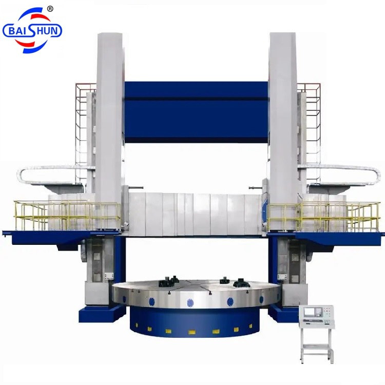 Metal Turning Vertical Turning Lathe Machine Double Column Manual Type