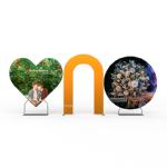 White Waterproof Personalized Wedding Backdrops Birthday Party Background