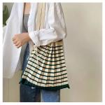 New pleated literary shoulder bag braided women's bag winter knit bag fashion