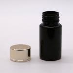 GMP 50ML PET Plastic Medicine Tablet Pill Bottle Container with Gold Silver