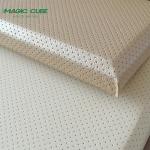 Glass Wool Fabric Wrapped Wall Panels Aluminium Frame For Fire Protection