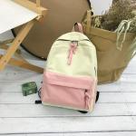 Japanese girls' academic style, mori literature and art backpack, simple canvas