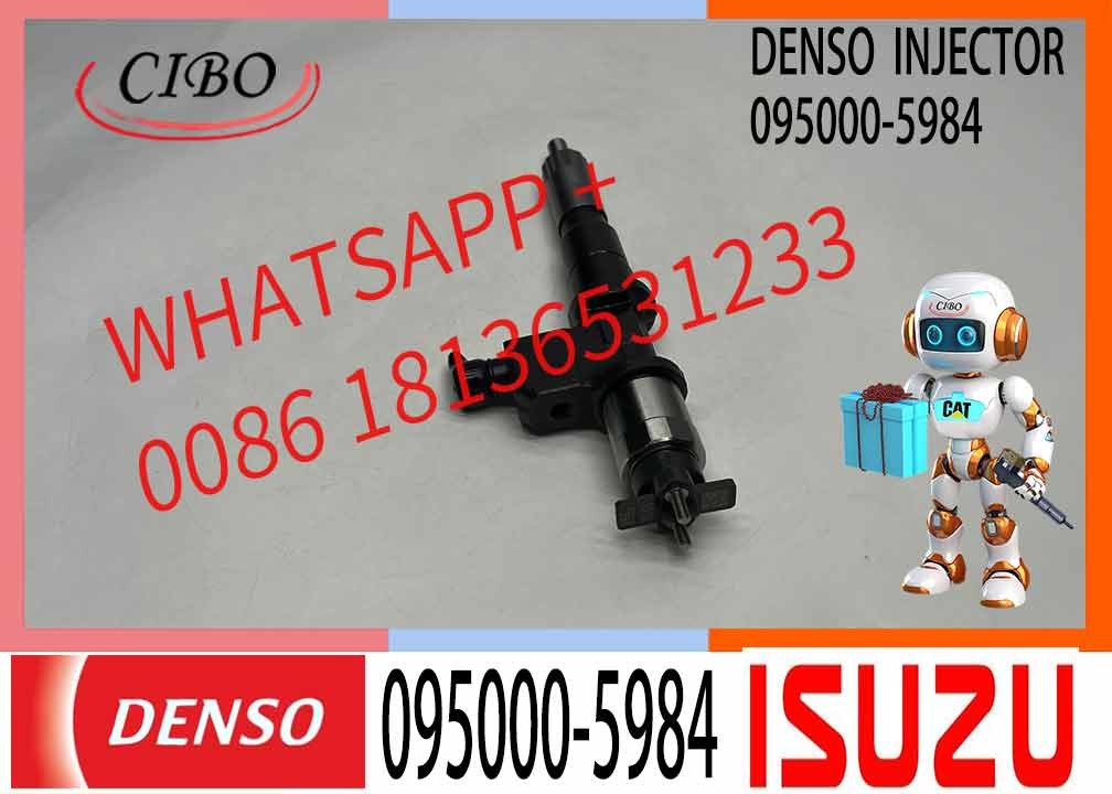 Neutral And New Common Rail Fuel Injector 095000-5984 For HI-ON 6WF1 6UZ1 Engine 8-97603099-3