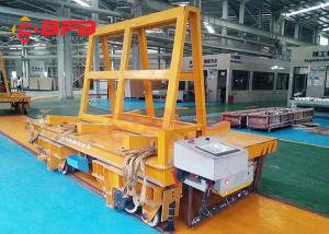 China Stable Start Battery Transfer Cart On Rails DC Motor Flatbed 18 Months Warranty on sale