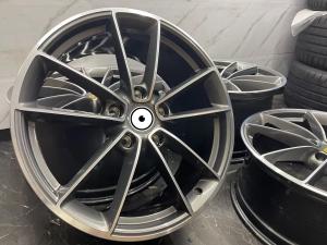 China 5 Double Spokes Genuine 20 Inch Alloy Wheels Grey Original For Porsche 911 wholesale