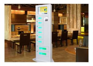 China Restaurant Hotel Emergency Cell Phone Charging Station High Precision with Password Barcode Fingerprint Scanner wholesale