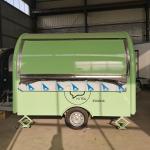 Mobile Coffee Milk Tea Fast Food Snack Tow Trailer Cart for Dairy Products
