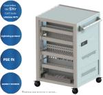 Public Wireless Two Point Lock Trolley Charging Cart Charging Vault Storage IPad