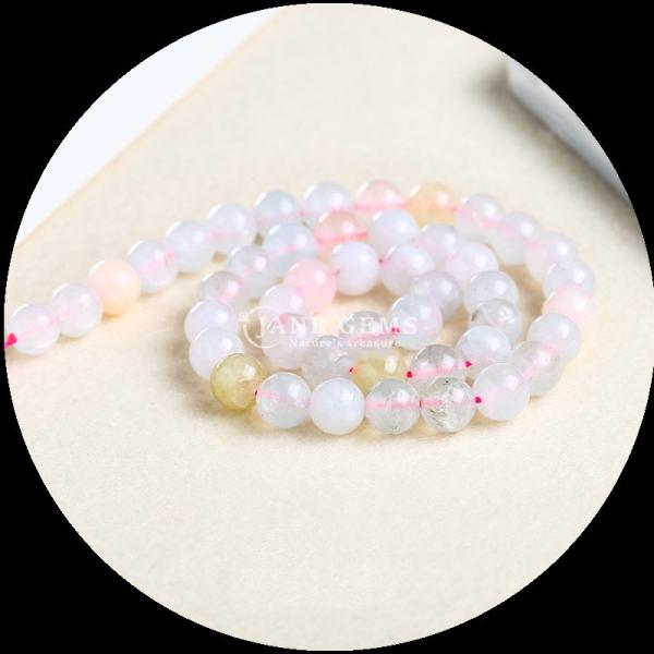 Round Cut Gemstone Various Colors Chalcedony Loose Bead Strands Perfect for DIY