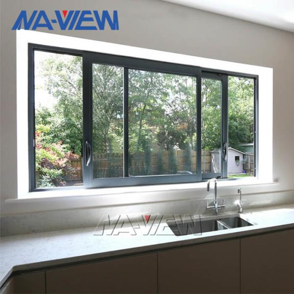 Guangdong NAVIEW Single Pane Horizontal Storm Sliding Glass Aluminum Profile