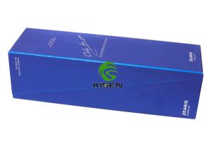 China Recycled Silk Lined Champagne Flute Box , Single Bottle Cardboard Magnetic Box wholesale