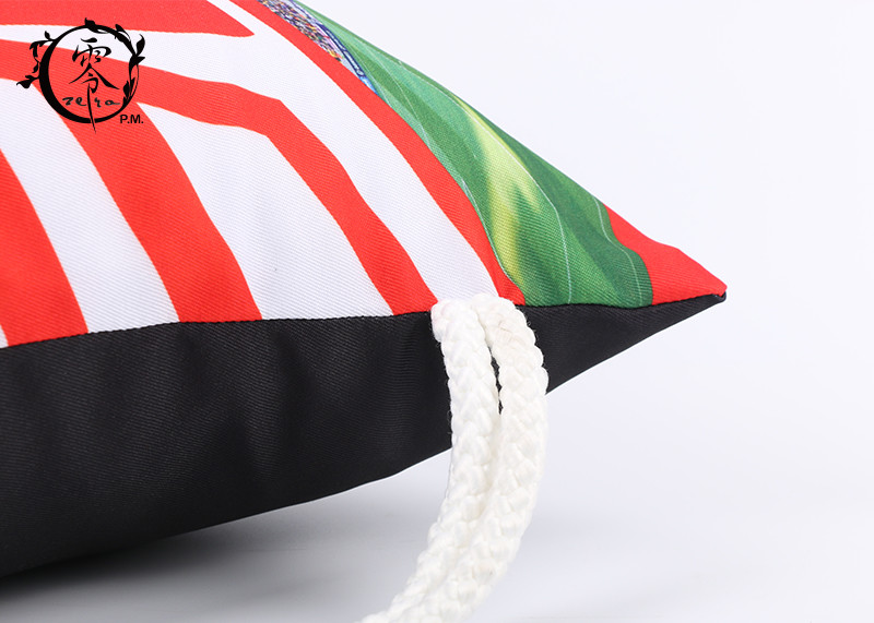 World Cup Digital Printed Drawstring Backpack Waterproof With Thick Cotton Ropes