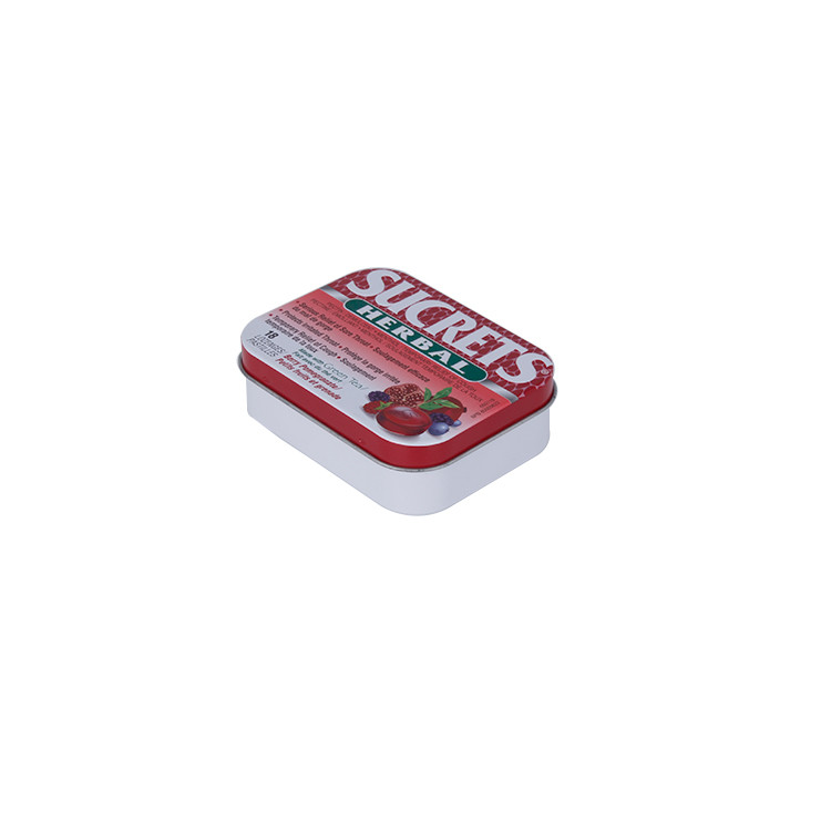 High Quality Mint Tin Box Rectangular Candy Tins Food Grade Mini Tin Case with Different Designs