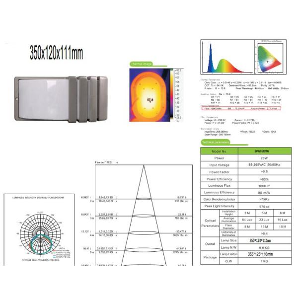 Bulkhead light fitting Die cast Aluminum housing with Opal polycarbonate diffuser grey black white housing 350*120*120mm