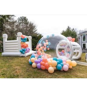 China 3x3m Inflatable Outdoor Jumping Bouncy Castle White Wedding Bounce House For Party wholesale
