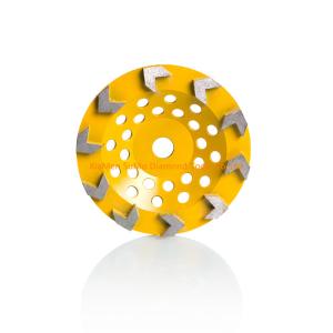 China Quick Change Diamond Cup Wheel Force Arrow Segments High Strength wholesale