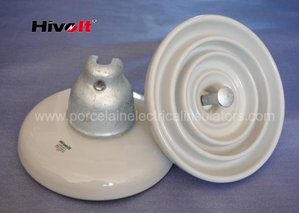 Quality ANSI 52-3 White Disc Suspension Insulator For Distribution Power Lines for sale