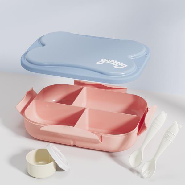 Leakproof Design Plastic Bento Lunch Box for School 800-1000ml Capacity Durable and Safe