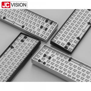 China Customized Style Aluminum 68 Keys Mechanical Keyboard Case Kit RGB LED Backlit wholesale