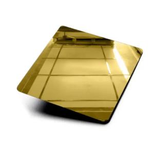 China AISl 201 J2 Ti-Gold 8K Mirror Cold Rolled Stainless Steel Sheet For Manufacturing Chemical Equipment wholesale