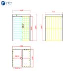 Anti Climbing Full Height Turnstile High Strength Standard For Outdoor C1701F-90