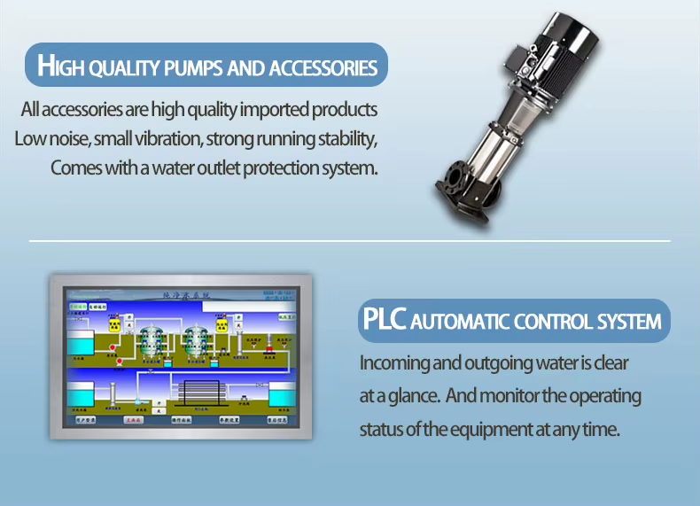Water RO System Purification Machine For Manufacturing Plants Hotels And Retail Reverse Osmosis Equipment