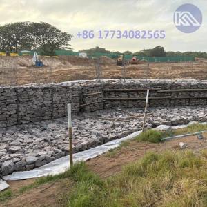 China PVC Galvanized 60*80mm 80*100mm 100*120mm Mesh Hole Gabion Basket Retaining Wall For Earth Retention And Soil Erosion wholesale