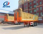 Steel 3 Axles 30ton Hydraulic Cylinder Dump Trailer Tripping Truck Cargo Semi