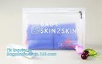 slider ziplock PVC cosmetic bag promotional custom printed plastic bag, eva