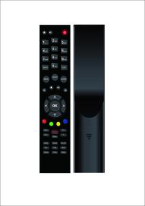 China Customized Color IR TV Remote , IR Universal TV Remote Popular Shape wholesale