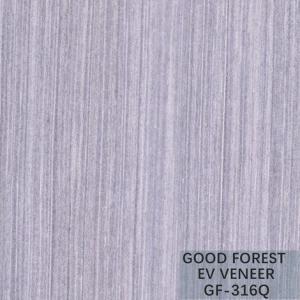 China Engineered Wood Veneer Silver Pear Blue Color Quarter Cut For Fancy Plywood wholesale